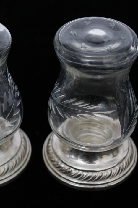 Quaker Hurricane Sterling Salt and Pepper Shakers