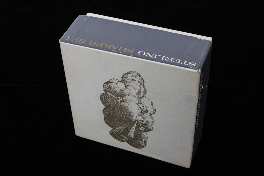 Quaker Hurricane Sterling Salt and Pepper Shakers