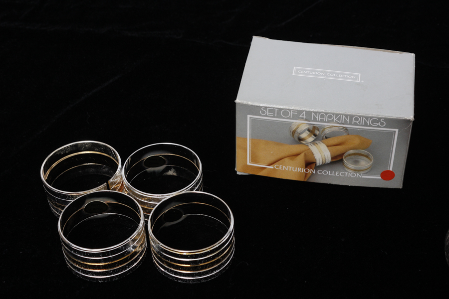 Napkin Rings and Bottle Stopper