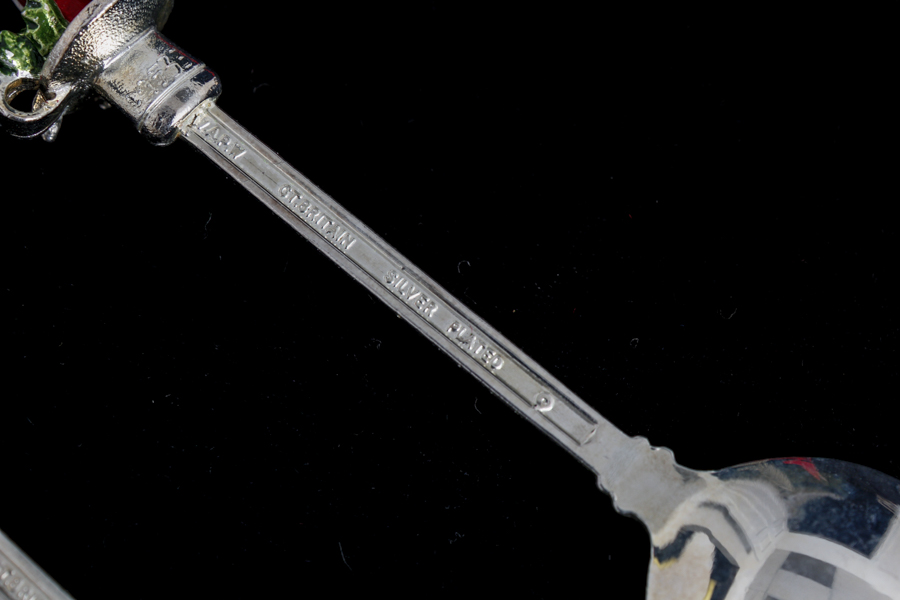 Silver-Plated Christmas Spoons