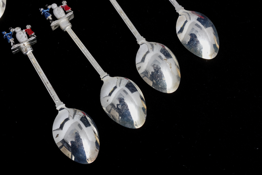 Silver-Plated Christmas Spoons