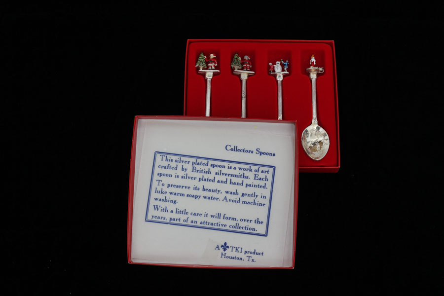 Silver-Plated Christmas Spoons