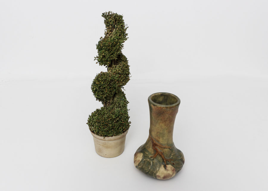 Green Earth-Tone Vase