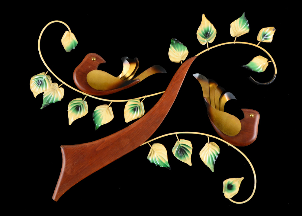 Stylized Bird Wall Sculpture