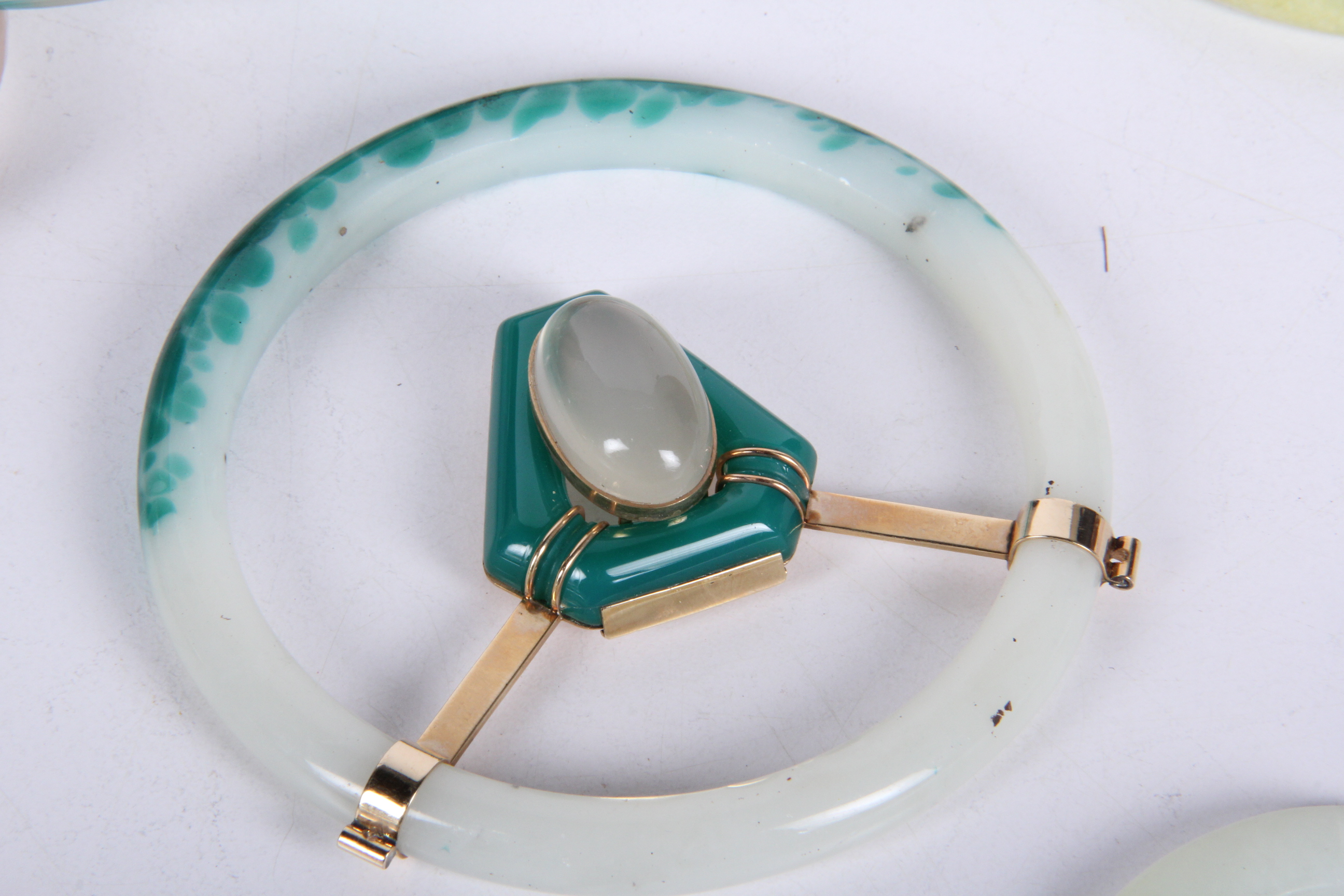 Collection of Bangles and Colorful Stone Jewelry