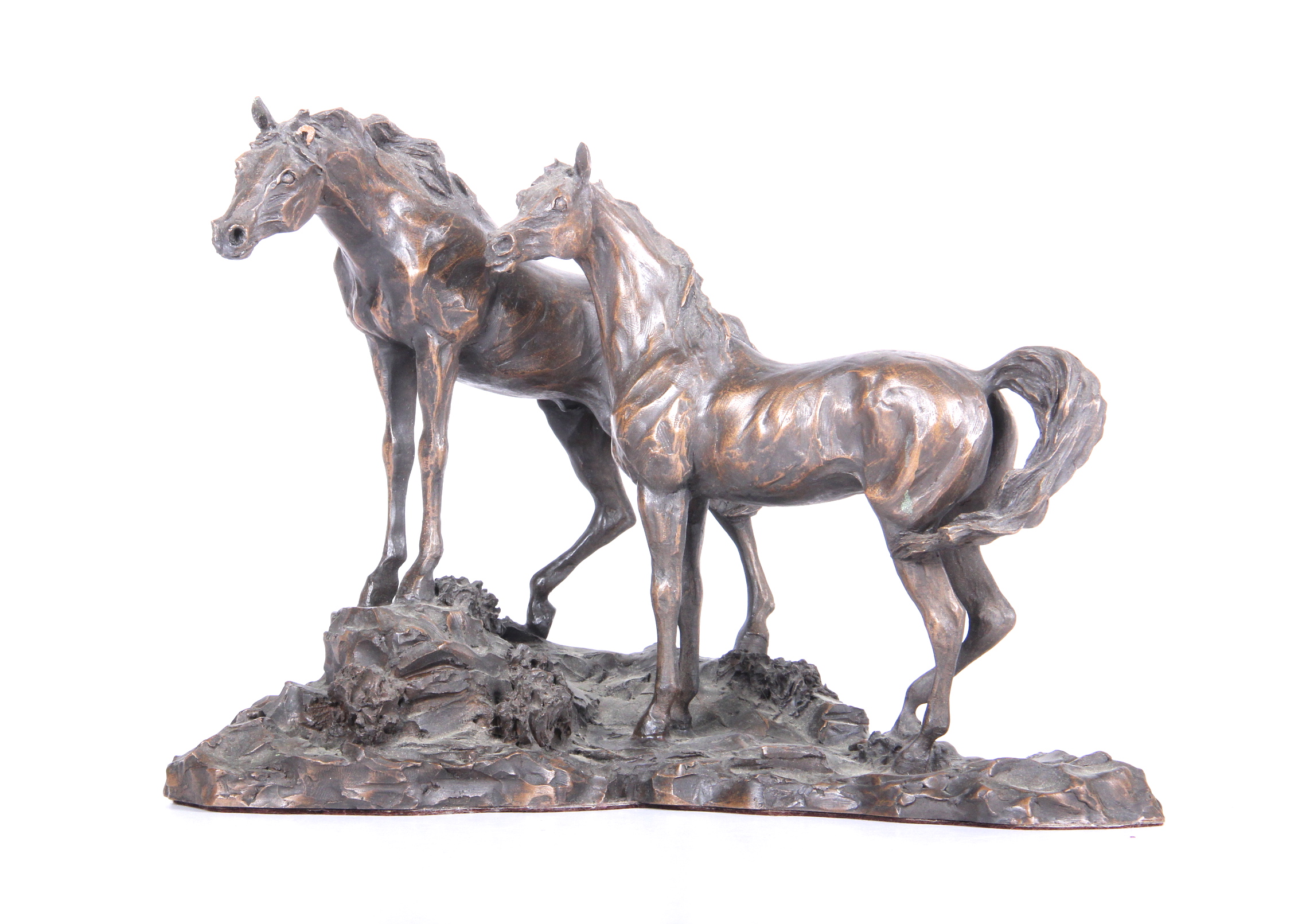 Lanford Monroe "Intruder" Bronze Horse Sculpture