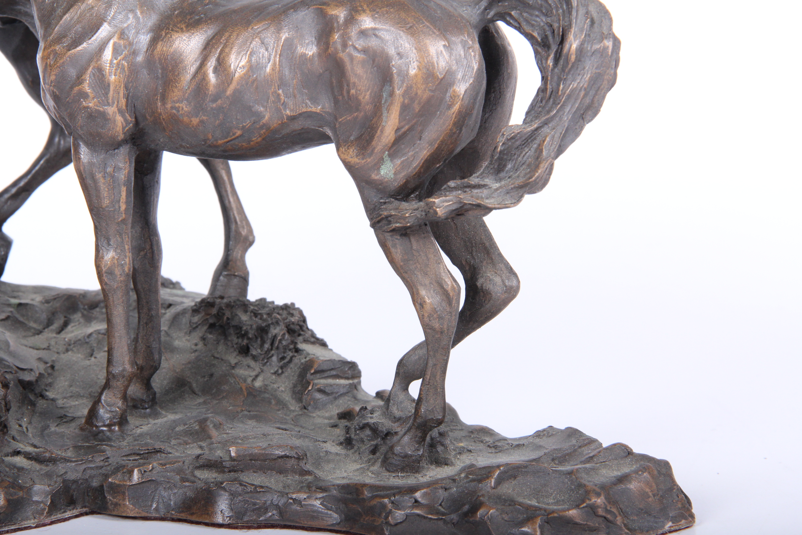Lanford Monroe "Intruder" Bronze Horse Sculpture