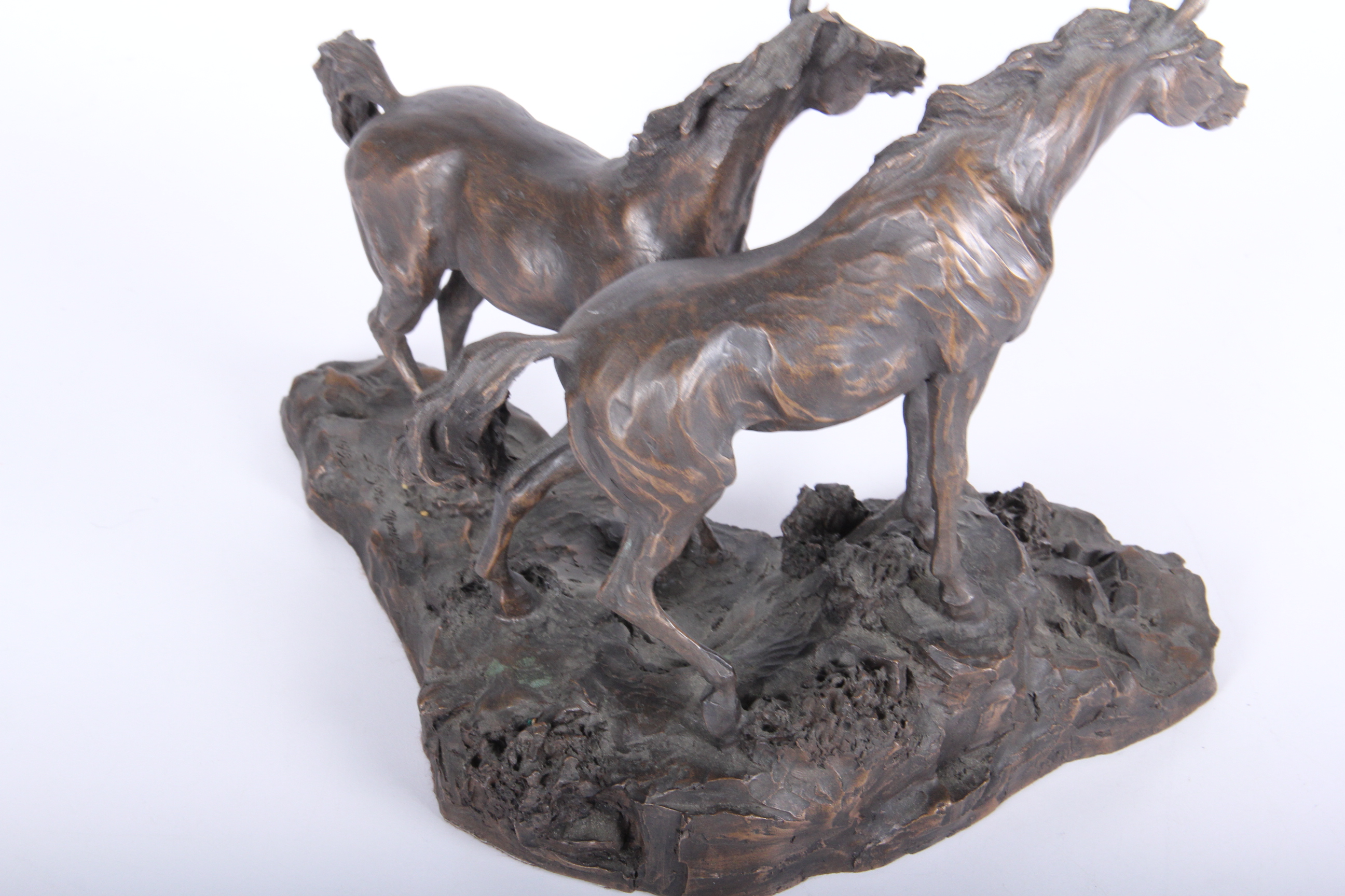 Lanford Monroe "Intruder" Bronze Horse Sculpture