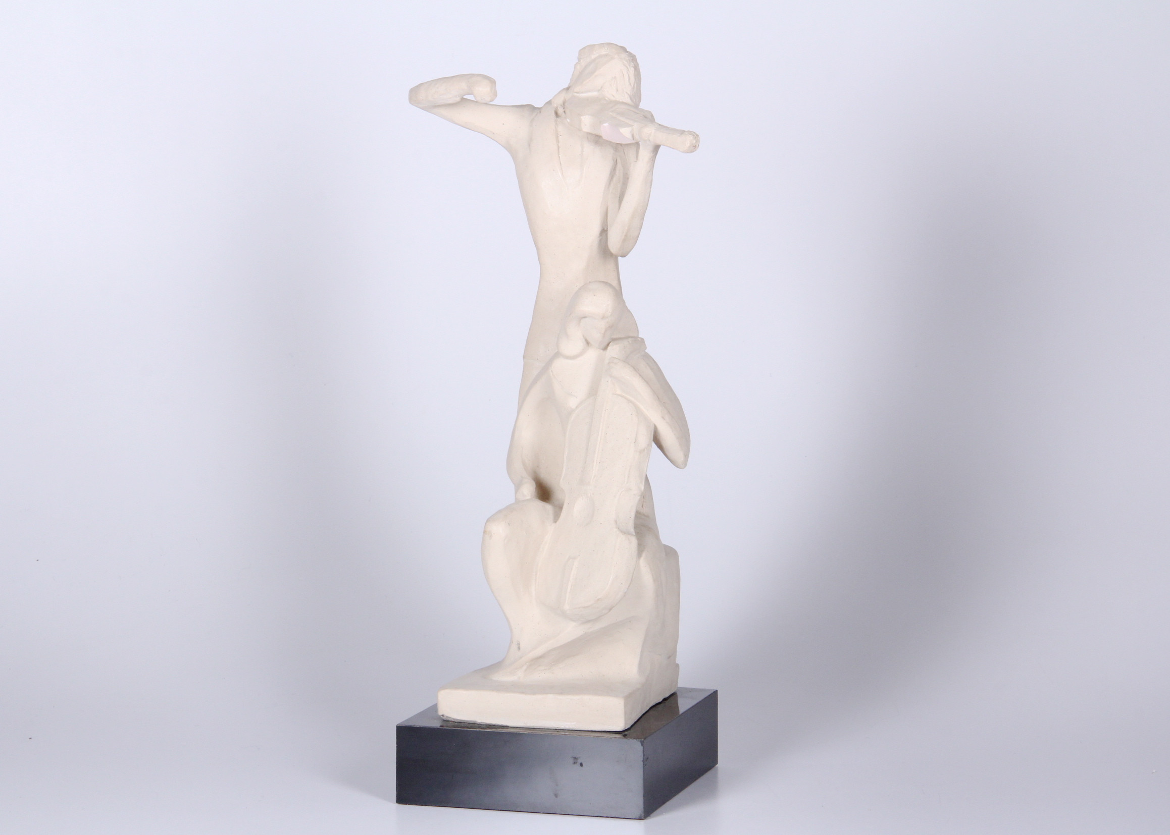 Signed Austin Productions Modern Musician Duet Sculpture