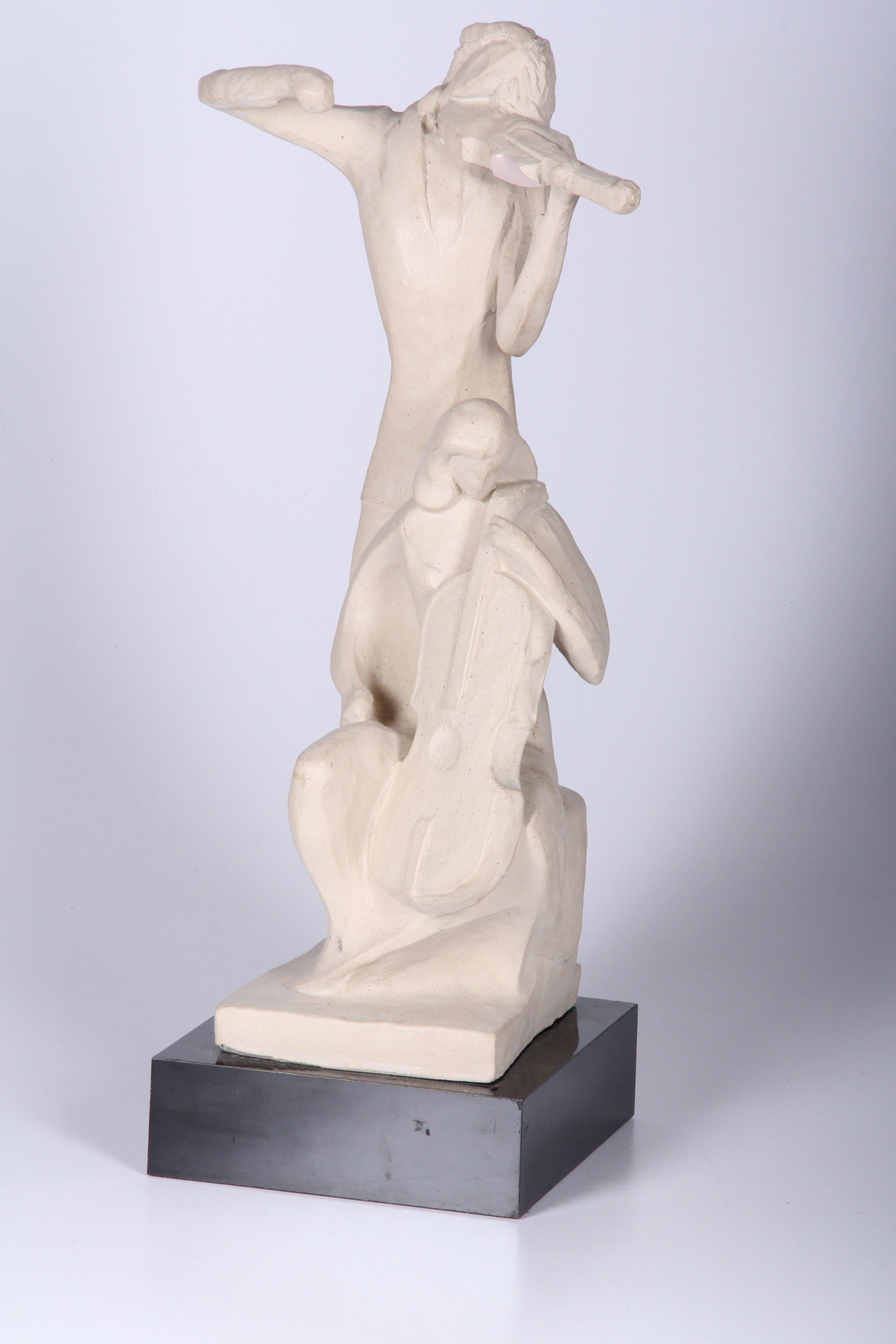 Signed Austin Productions Modern Musician Duet Sculpture