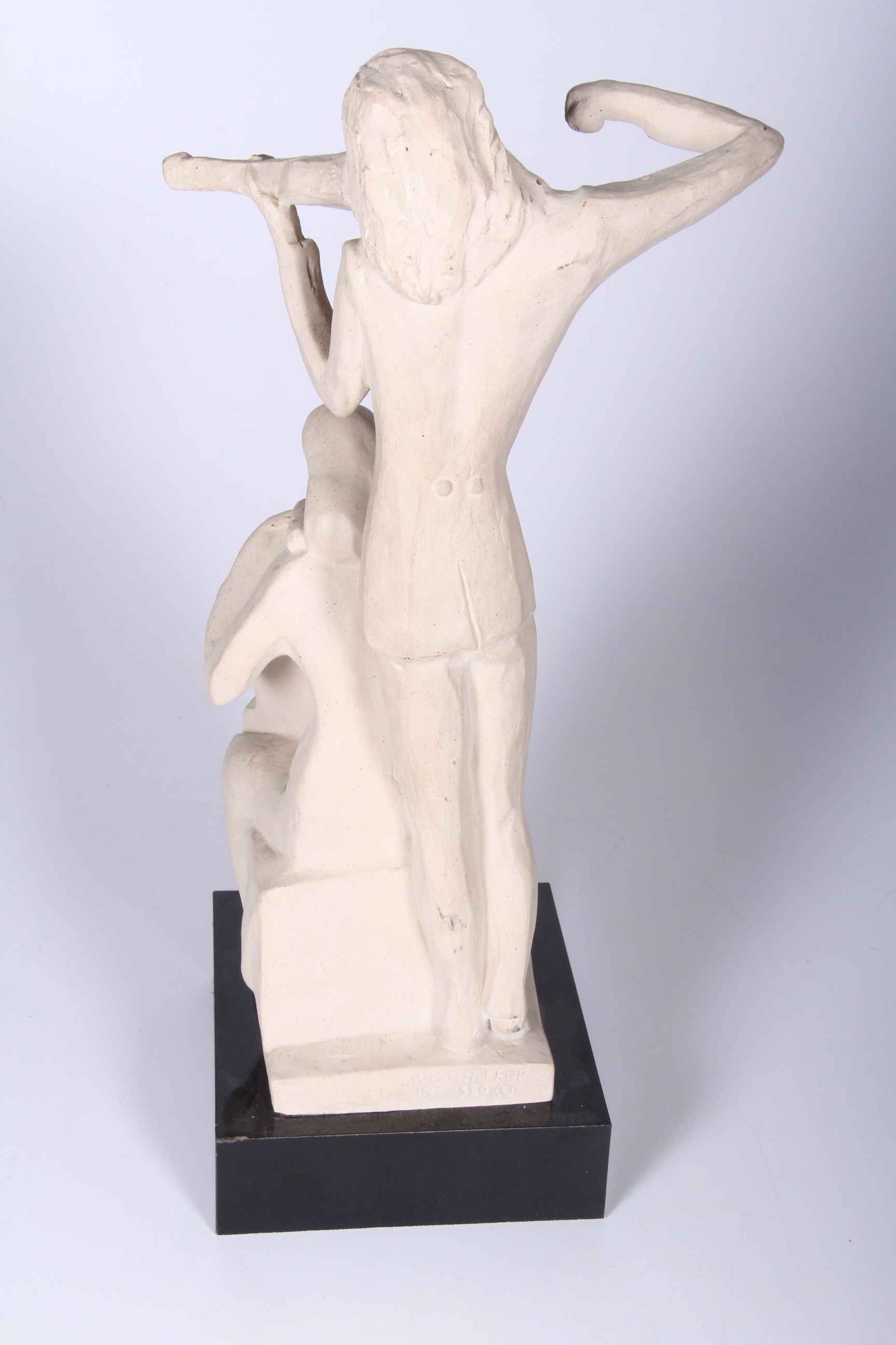 Signed Austin Productions Modern Musician Duet Sculpture