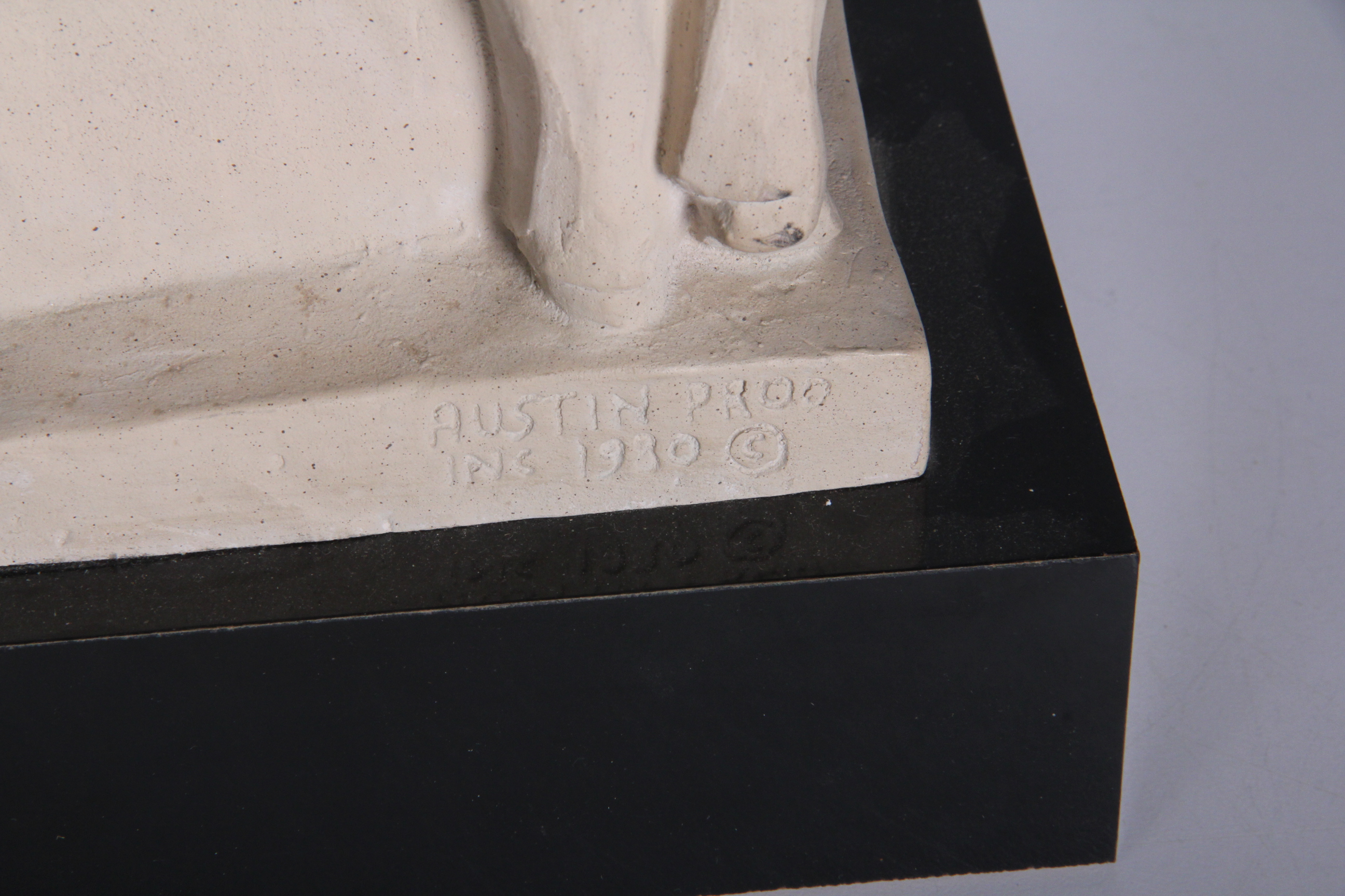 Signed Austin Productions Modern Musician Duet Sculpture