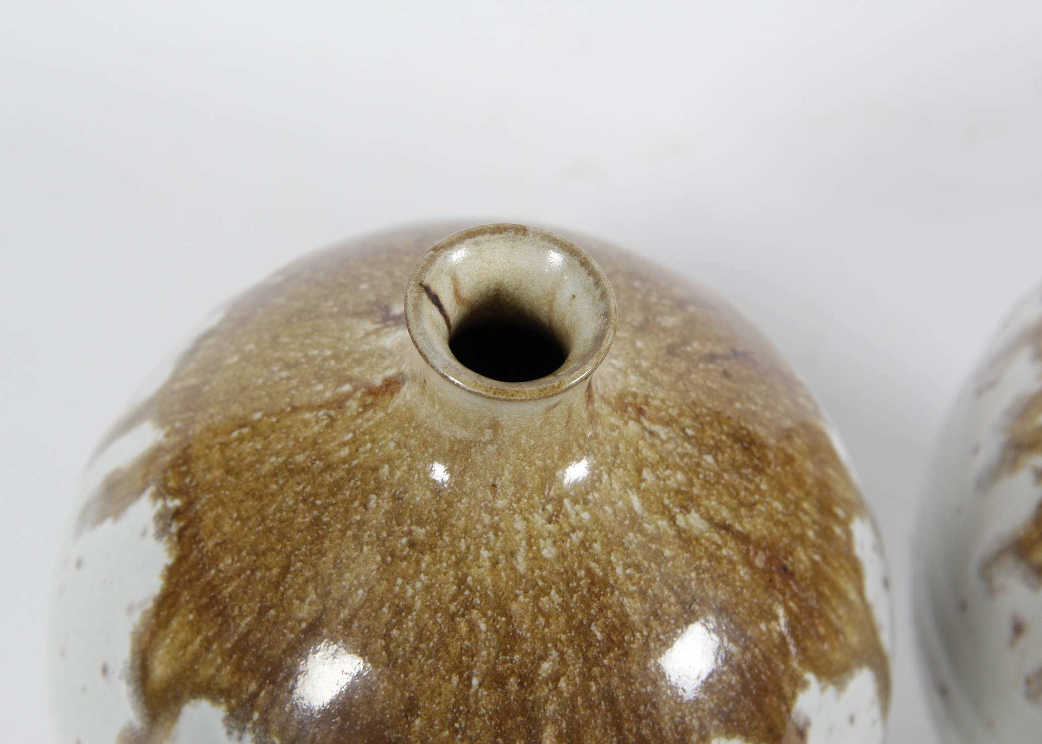 Pair of Marked Japanese Studio Pottery Vases