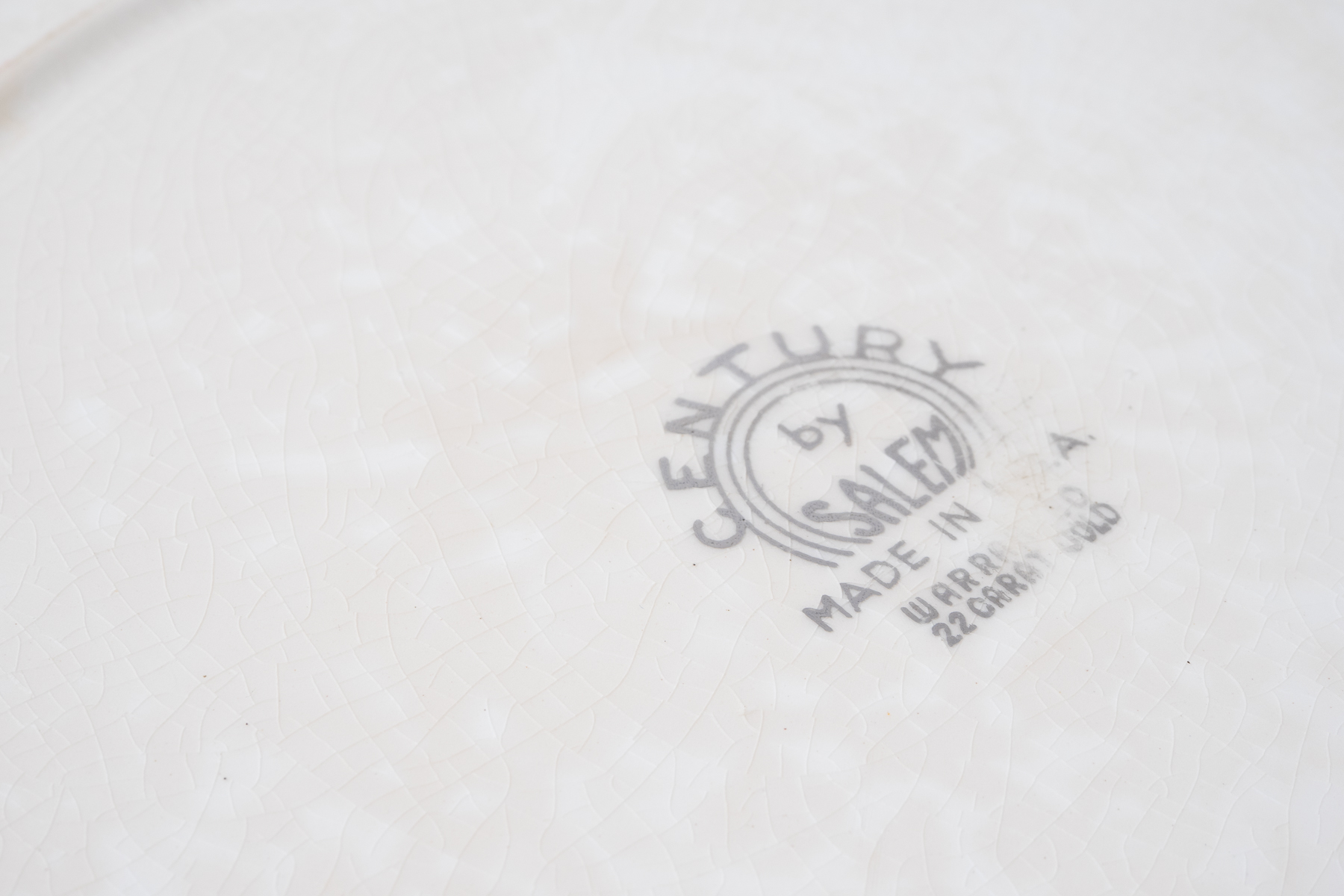 Limoges Serving Dish & Gold Toned Trimmed Dishes