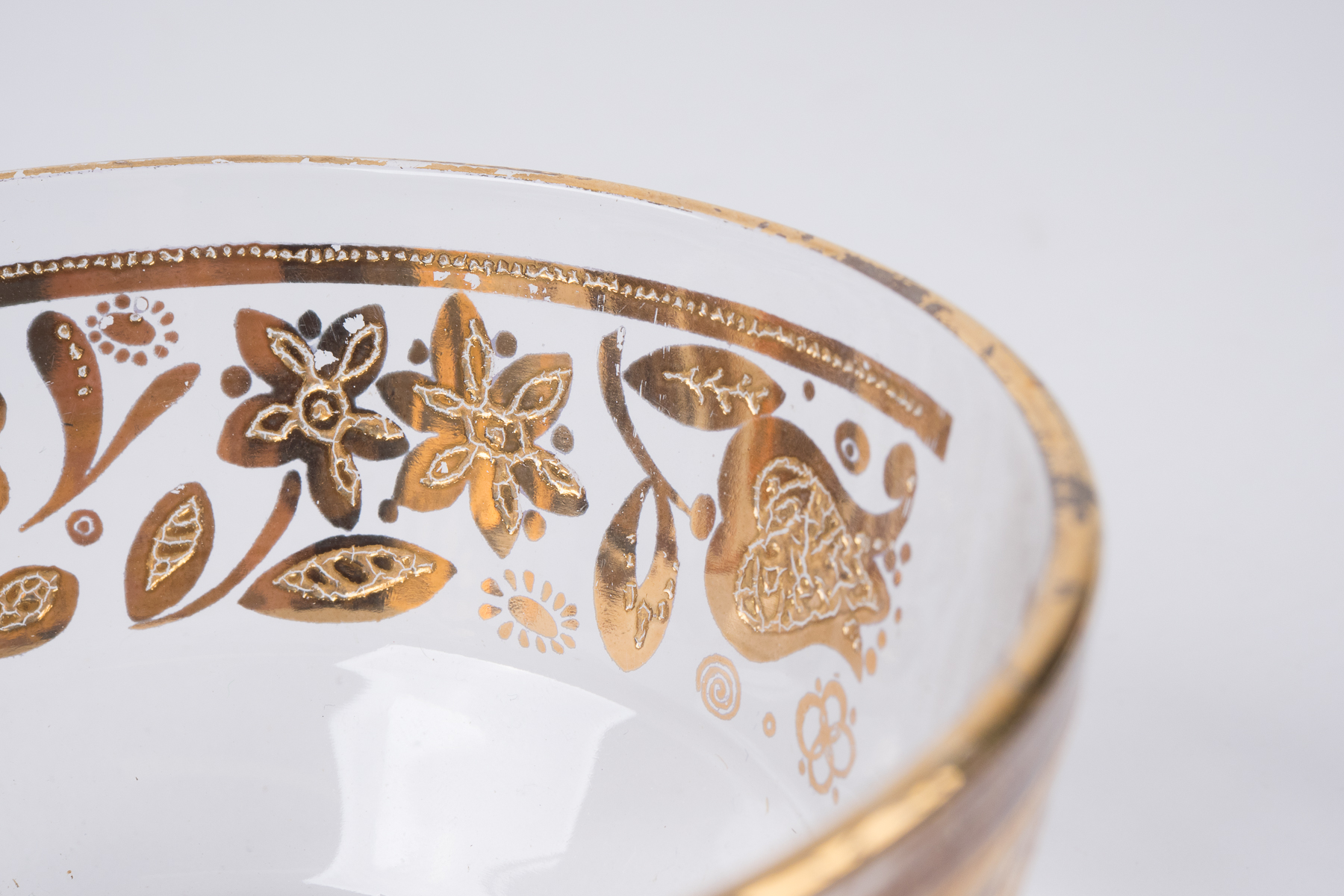 Limoges Serving Dish & Gold Toned Trimmed Dishes