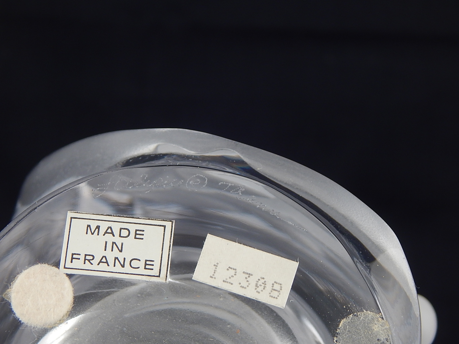 Large Signed Lalique Crystal Vase - 'Martinets'