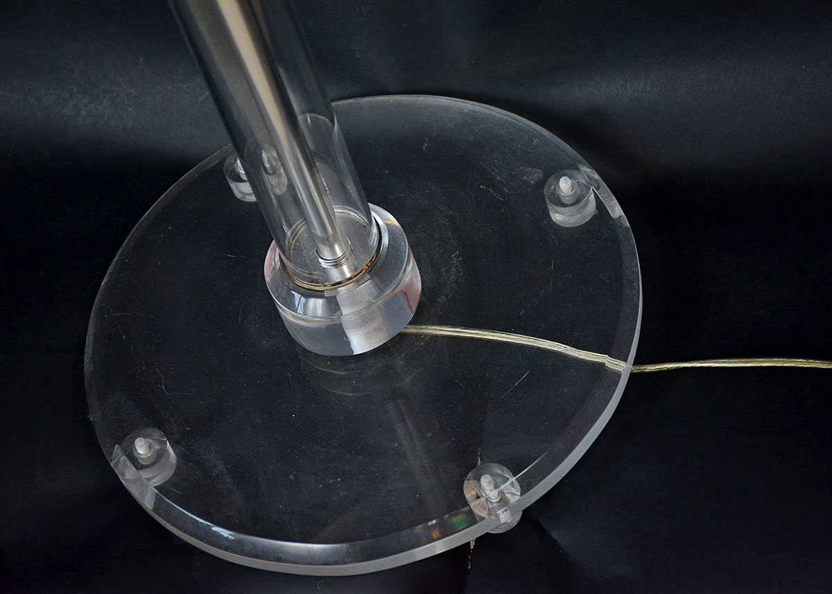 Vintage Lucite Lamp Table