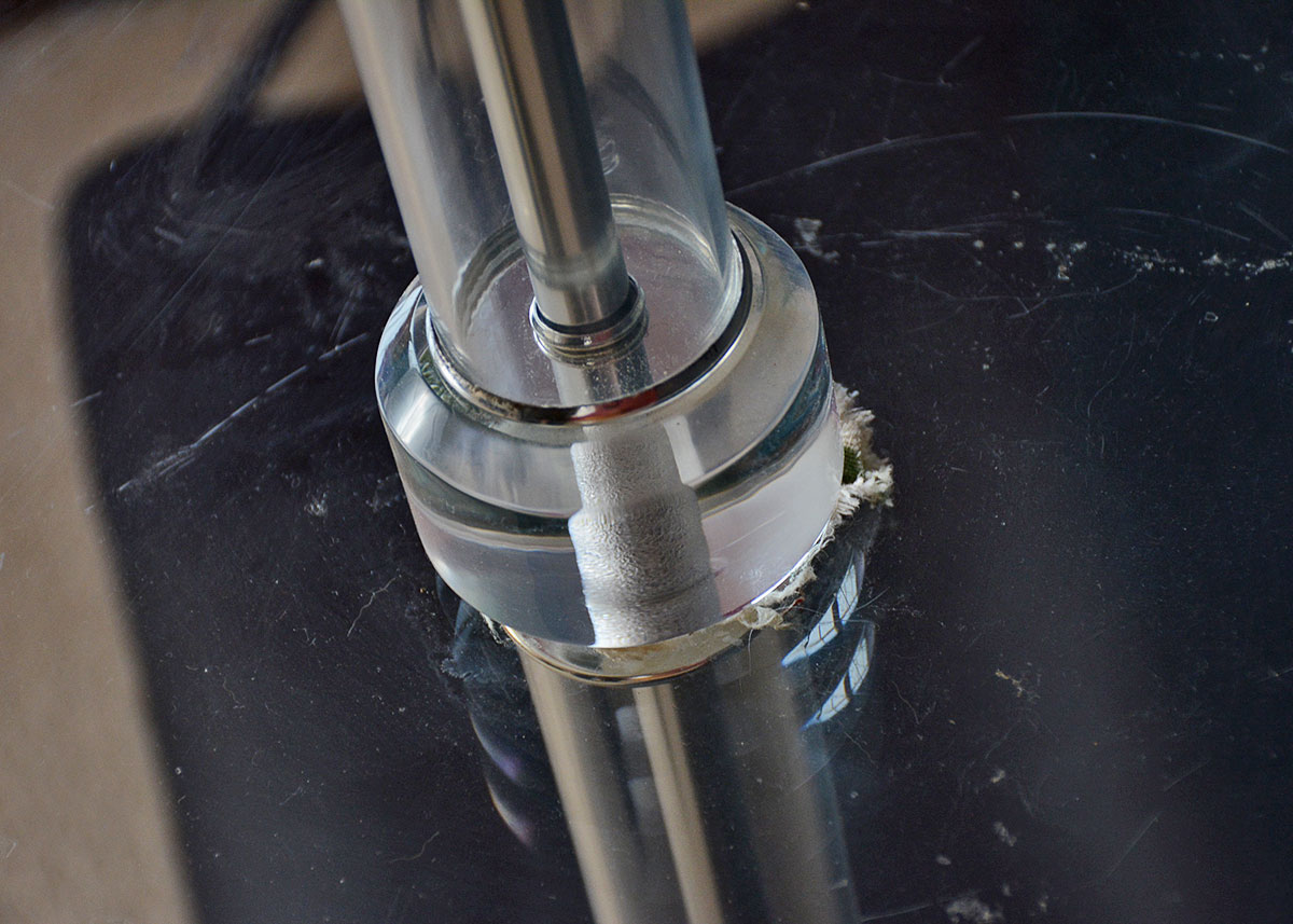 Vintage Lucite Lamp Table