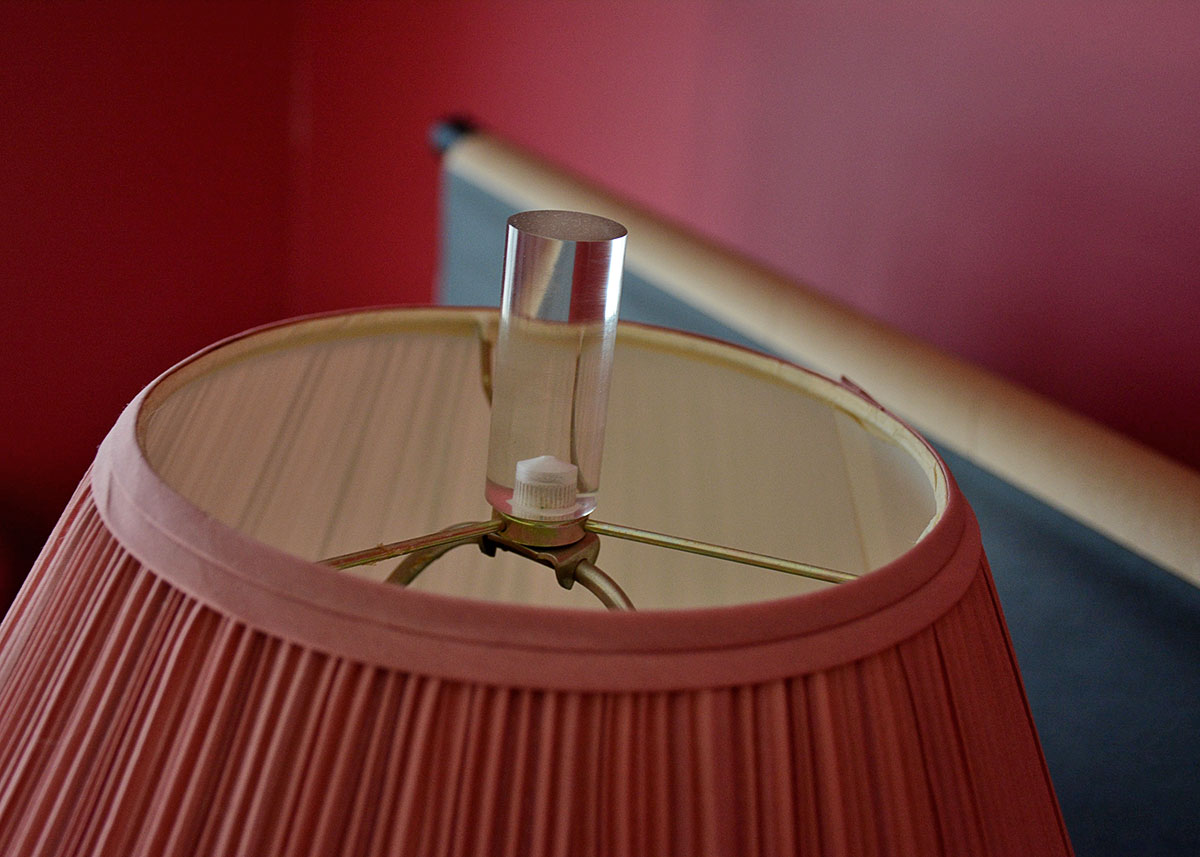 Vintage Lucite Lamp Table