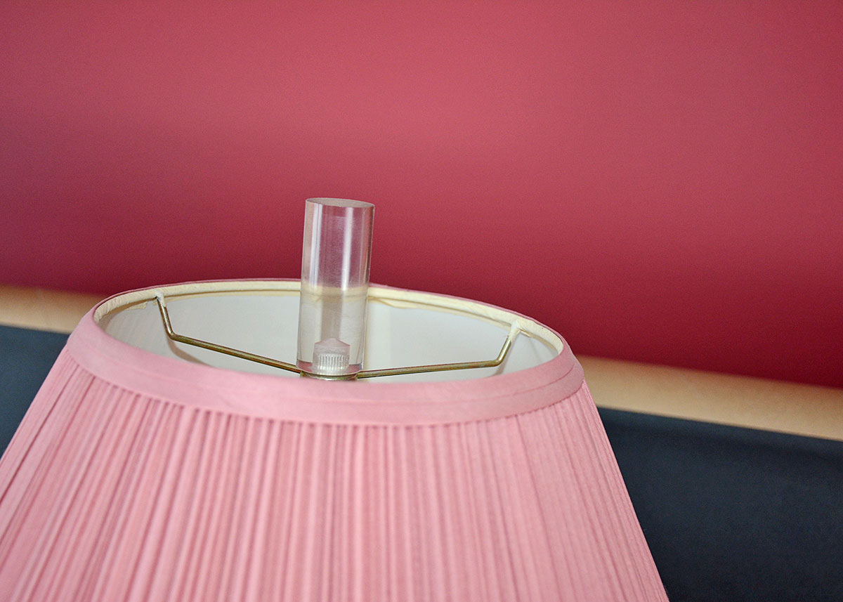 Vintage Lucite Lamp Table