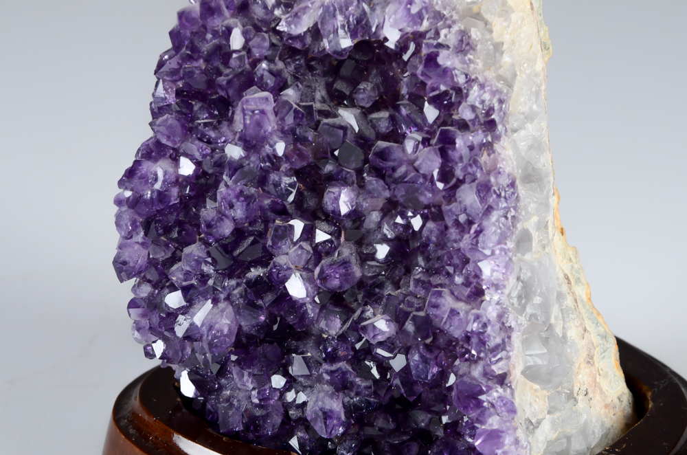 Amethyst Quartz Polished Matrix with Stand