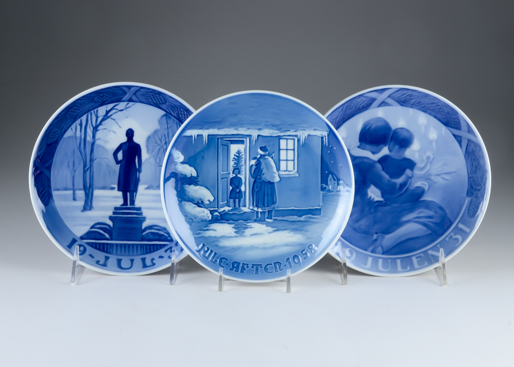 Set of Royal Copenhagen Holiday Collector Plates