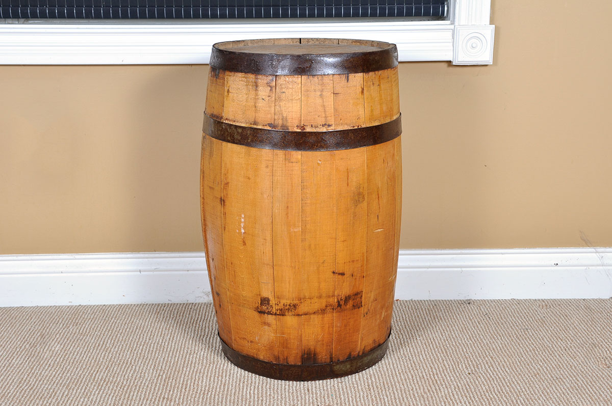 Bourbon Barrel End Table