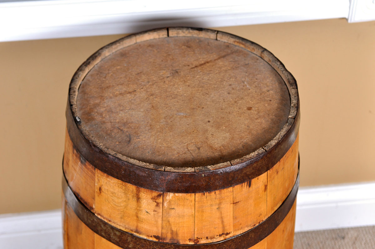 Bourbon Barrel End Table