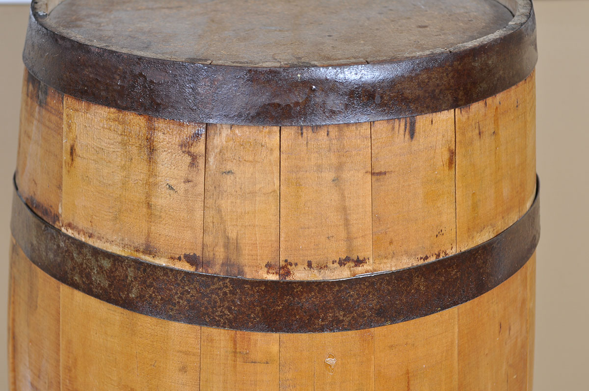 Bourbon Barrel End Table