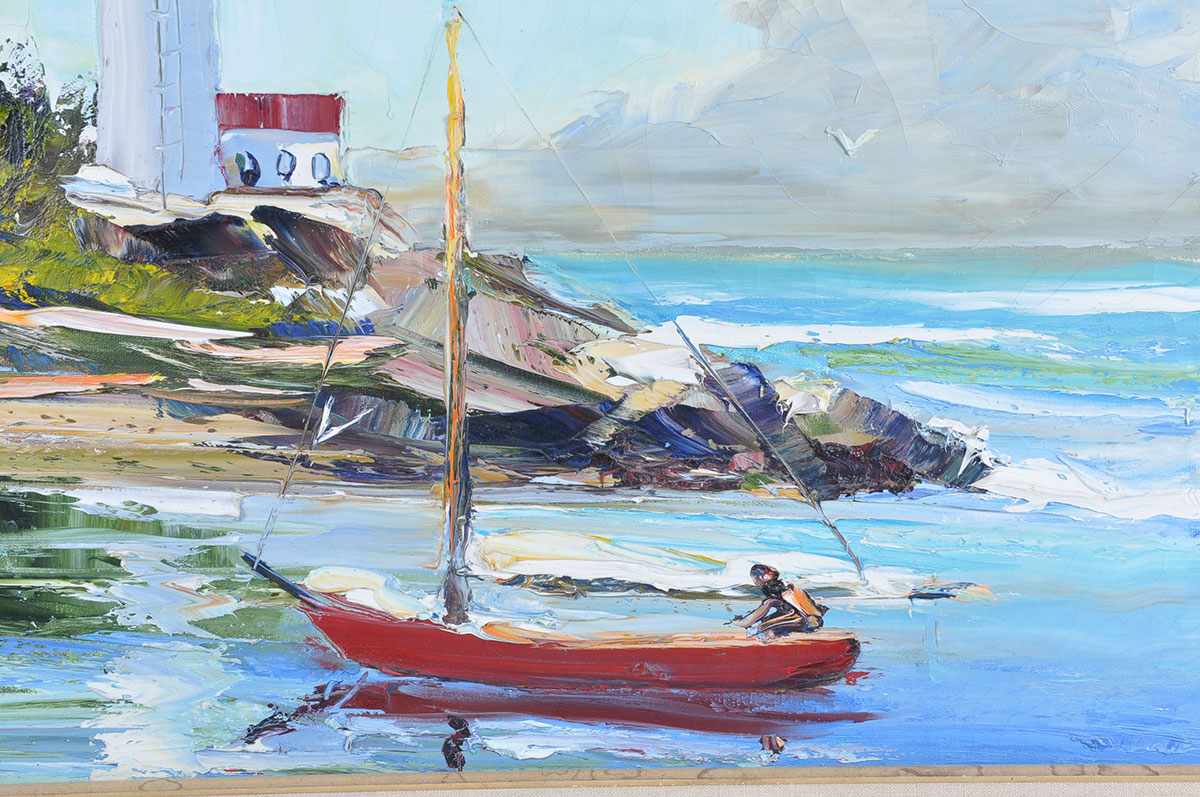 "Point Light" Oil Painting by C.F. Russell