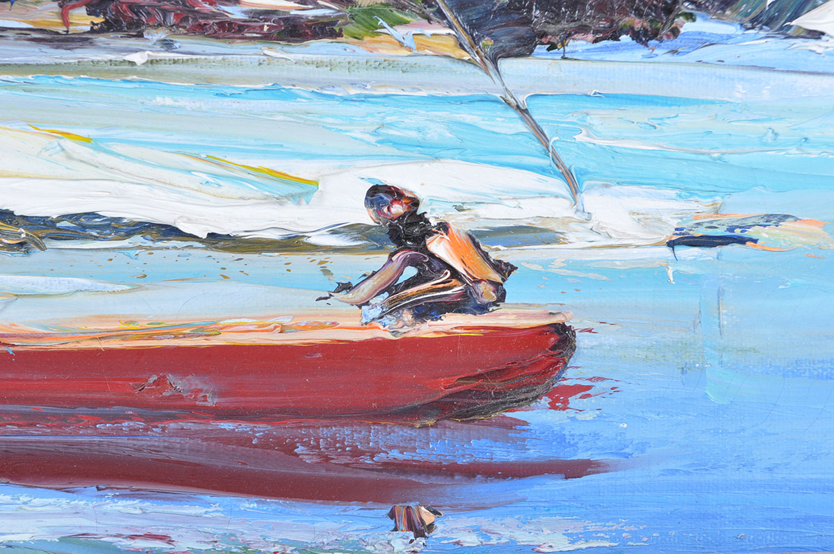 "Point Light" Oil Painting by C.F. Russell