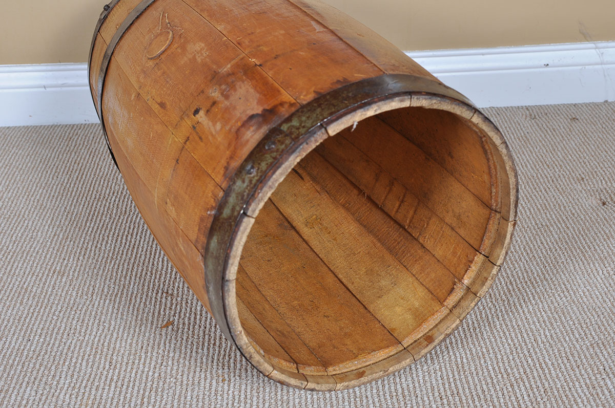 Bourbon Barrel End Table