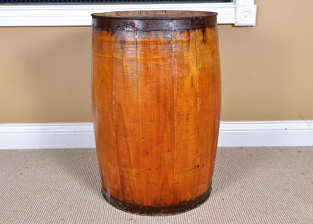 Bourbon Barrel End Table