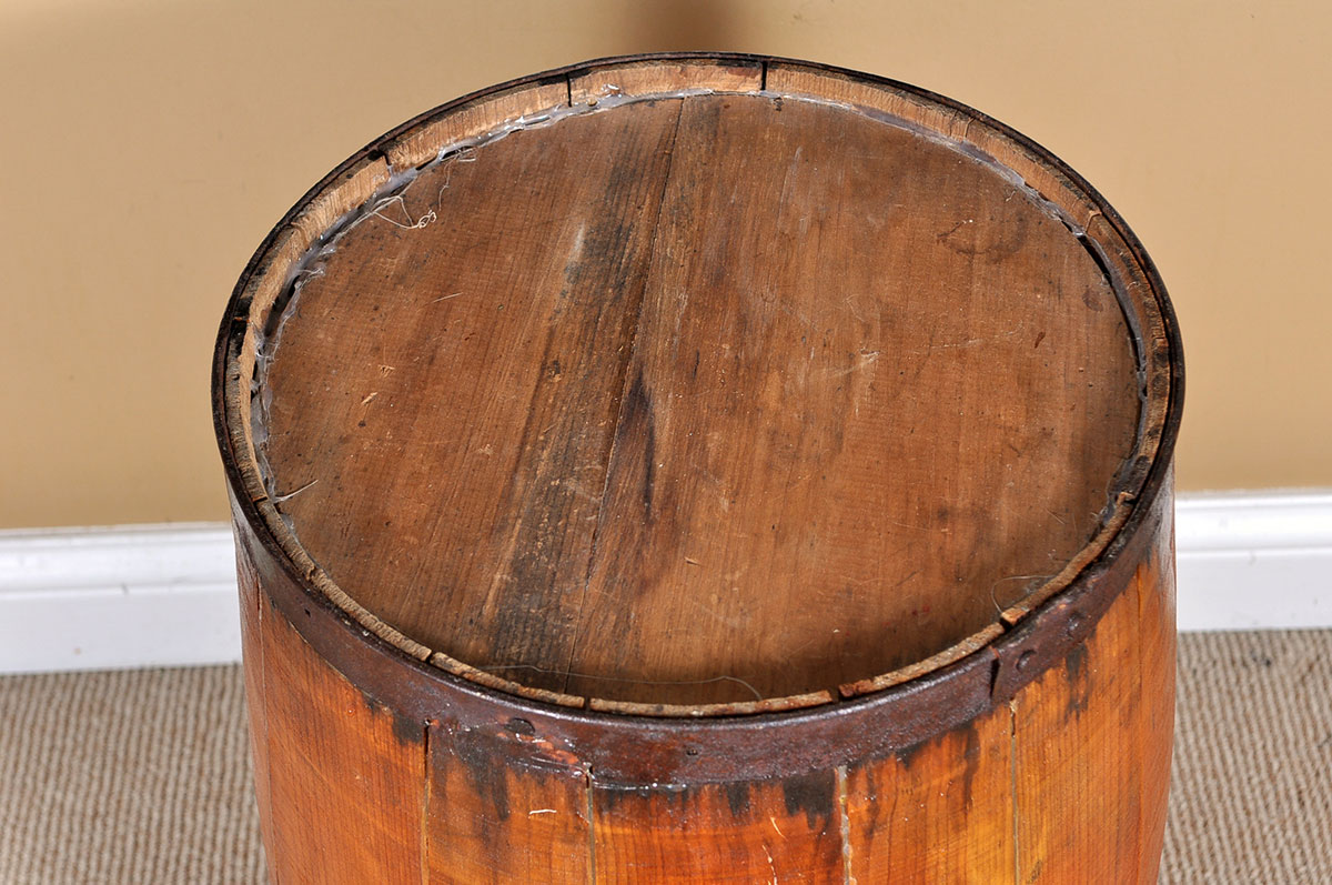 Bourbon Barrel End Table