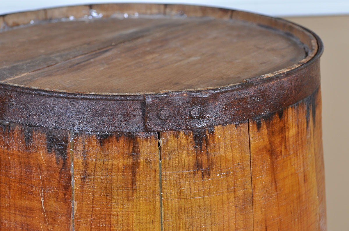 Bourbon Barrel End Table