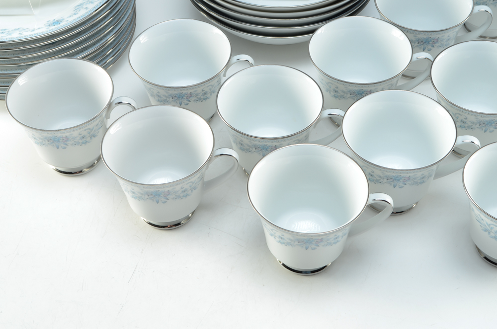 Assorted Set of Discontinued Noritake "Blue Hill" China
