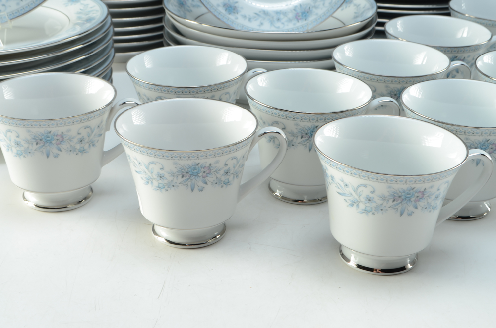 Assorted Set of Discontinued Noritake "Blue Hill" China