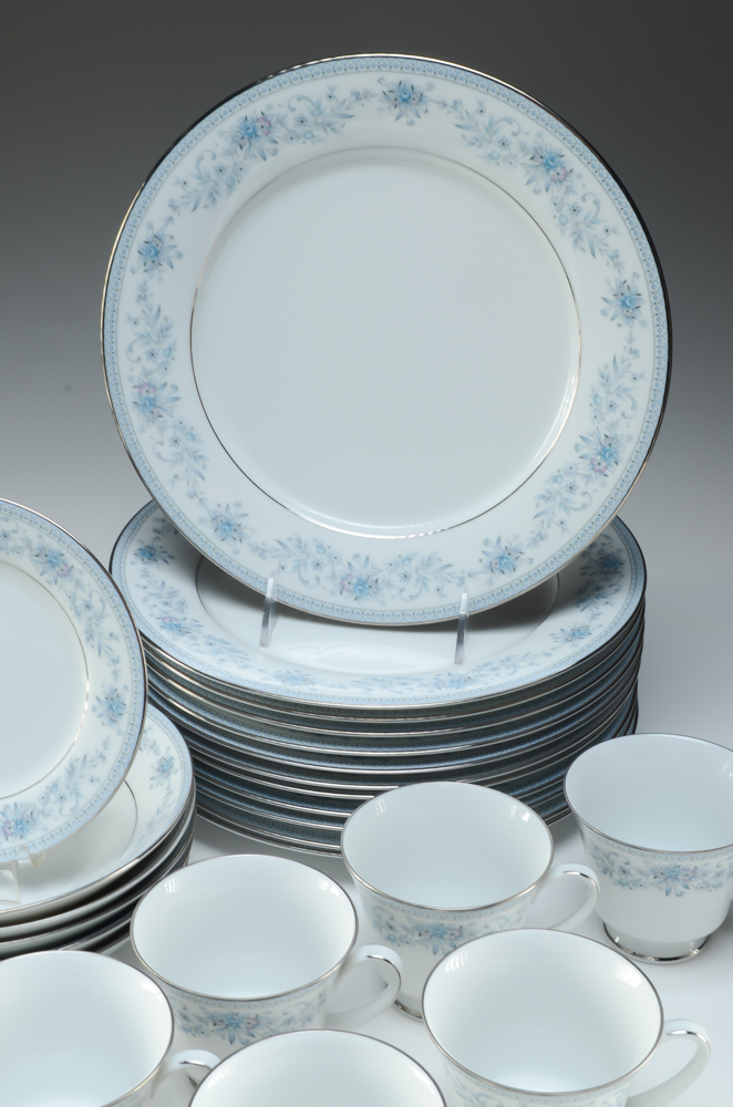 Assorted Set of Discontinued Noritake "Blue Hill" China