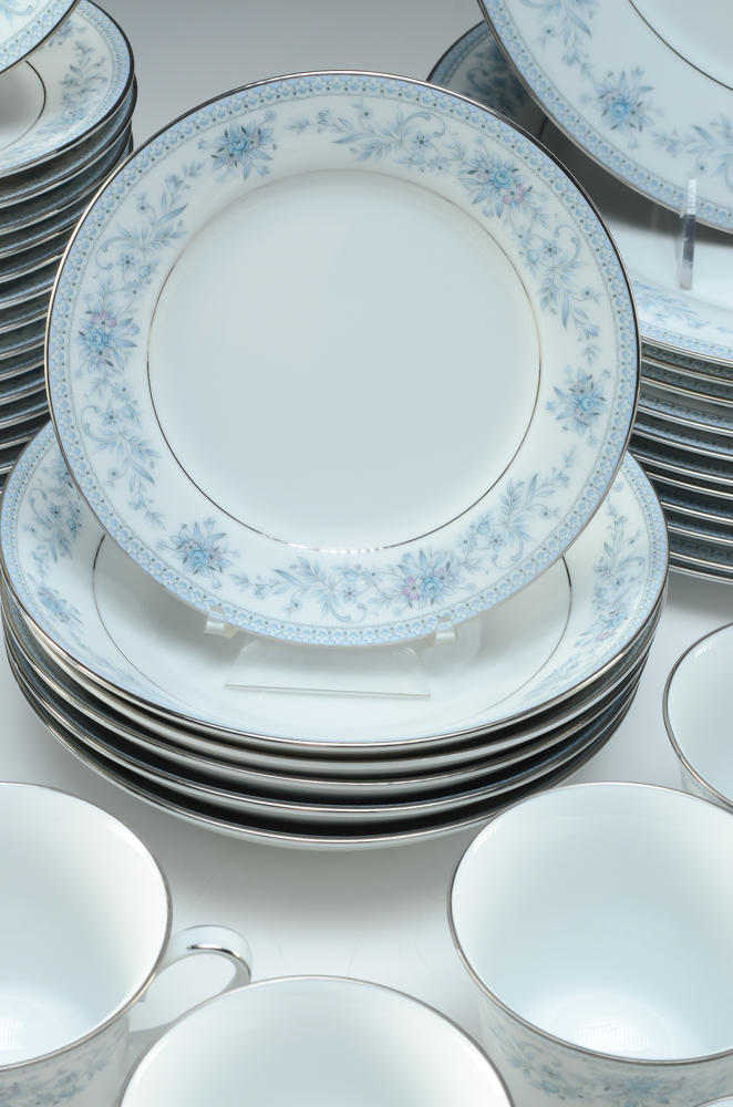 Assorted Set of Discontinued Noritake "Blue Hill" China