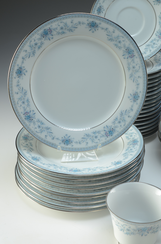 Assorted Set of Discontinued Noritake "Blue Hill" China