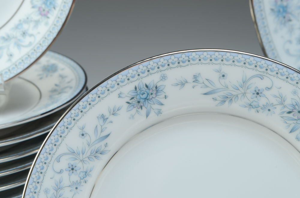 Assorted Set of Discontinued Noritake "Blue Hill" China