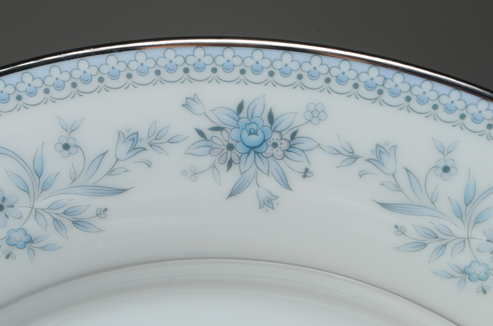 Assorted Set of Discontinued Noritake "Blue Hill" China