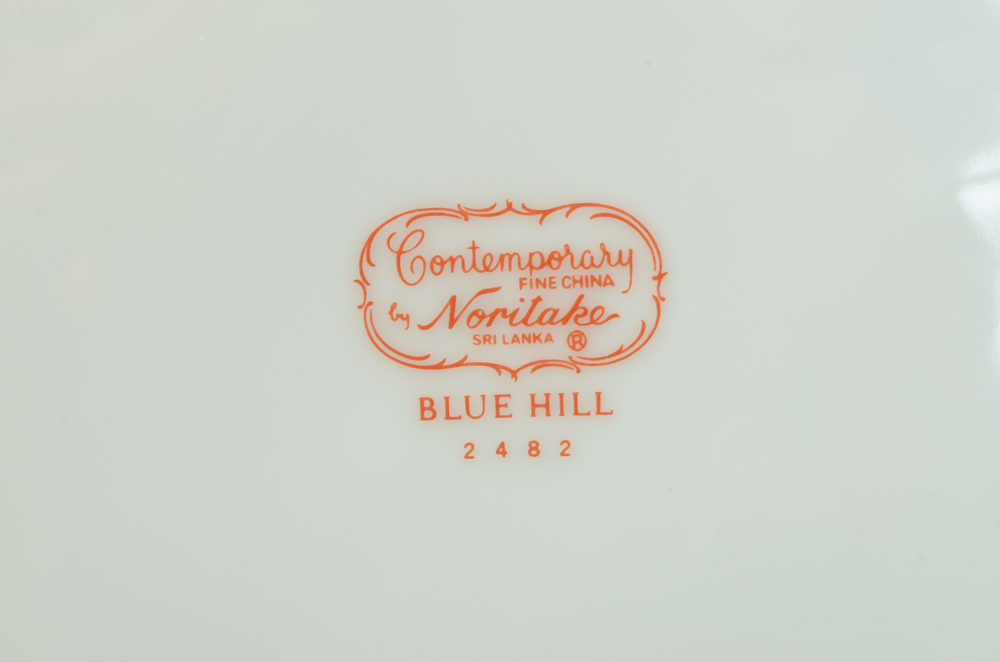 Assorted Set of Discontinued Noritake "Blue Hill" China