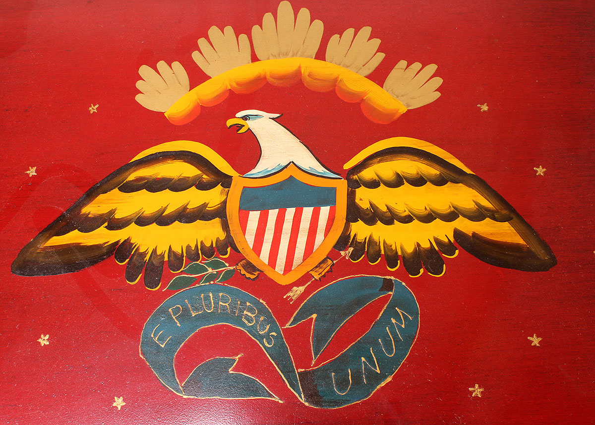 Hand-Painted Metal Storage Chest