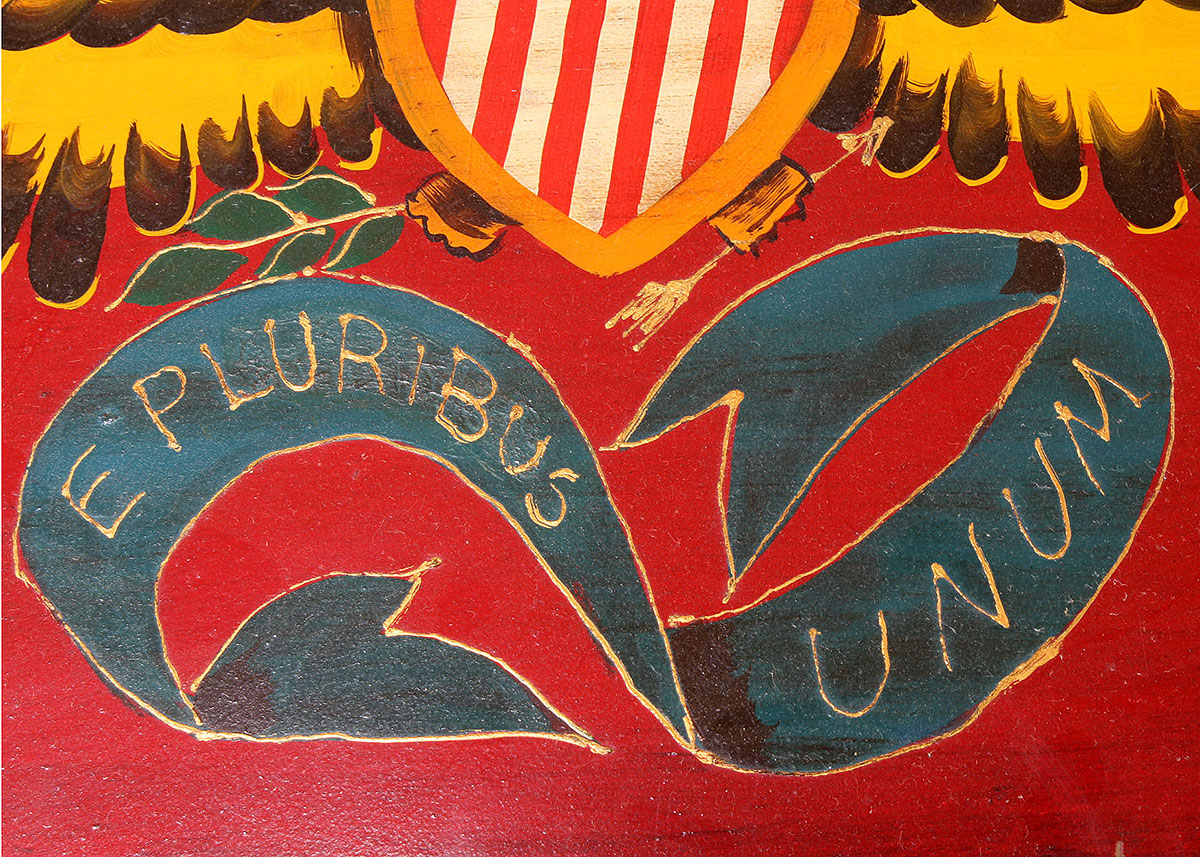 Hand-Painted Metal Storage Chest