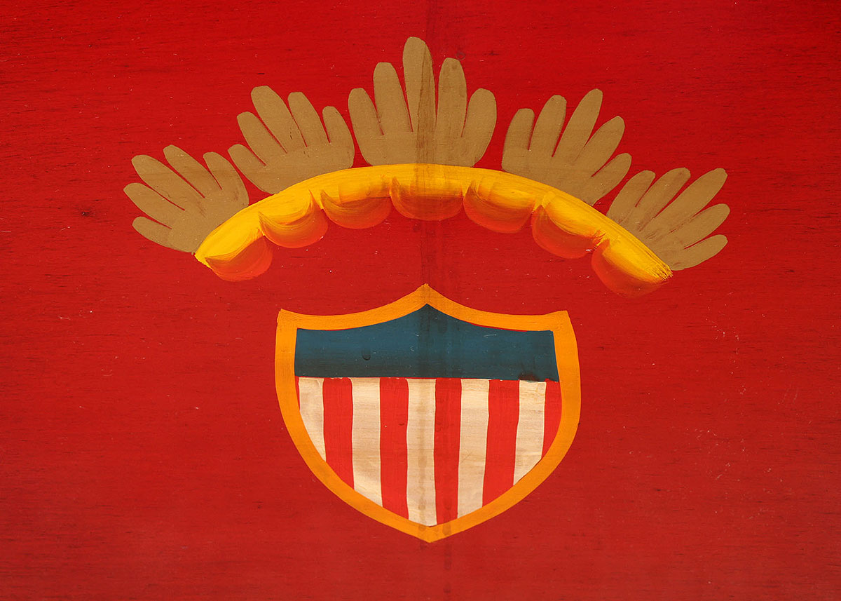 Hand-Painted Metal Storage Chest