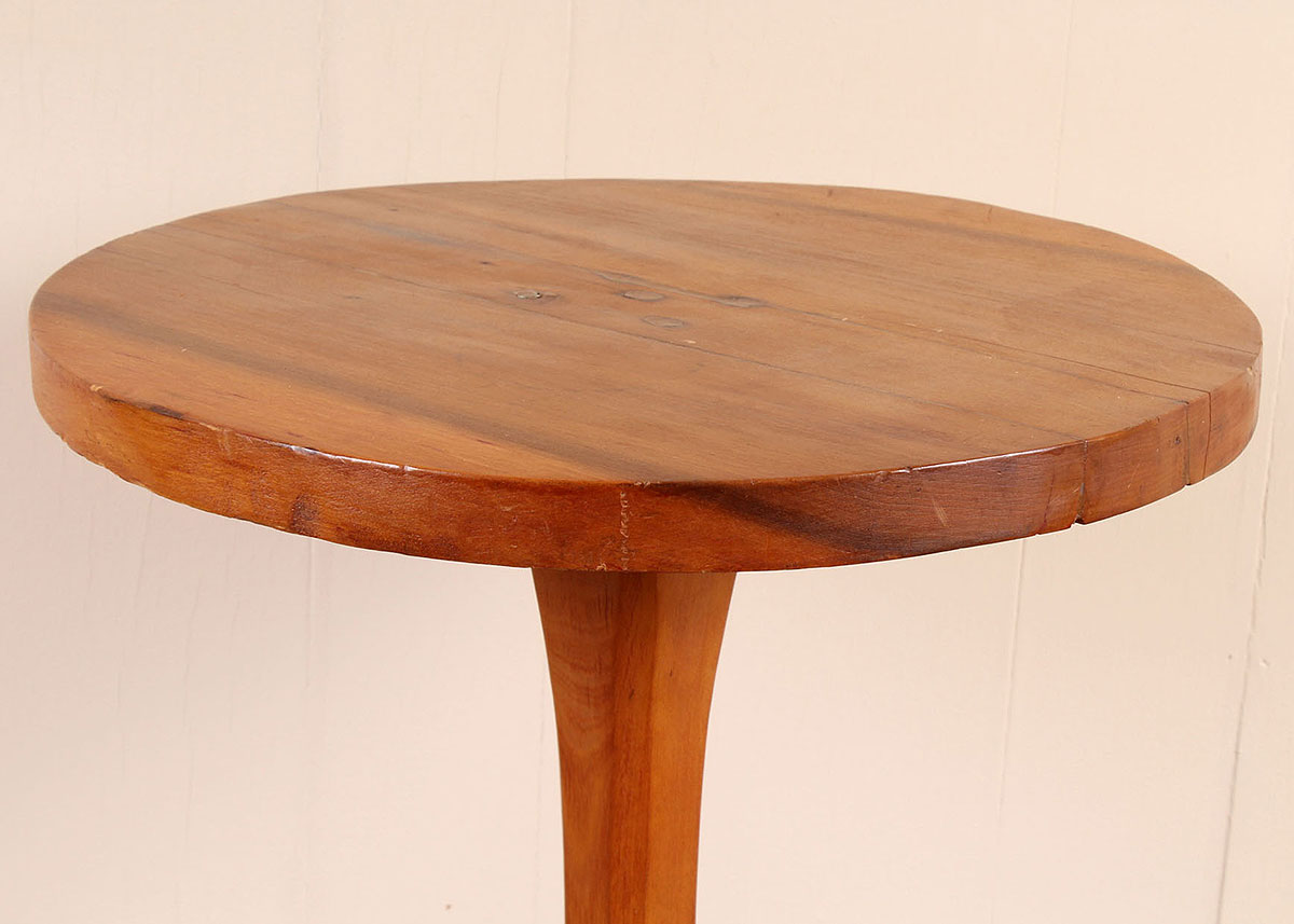 Two-Tiered Round Cherry Finish Side Table