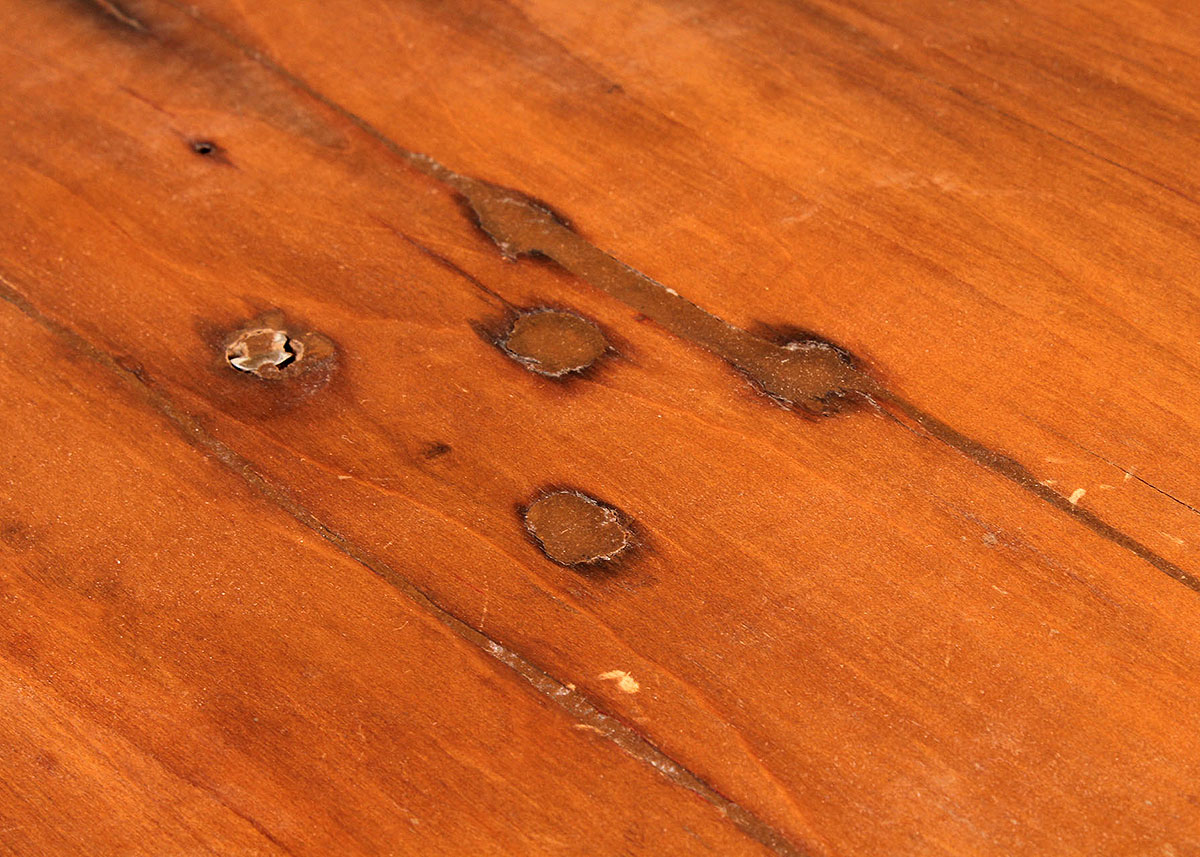 Two-Tiered Round Cherry Finish Side Table