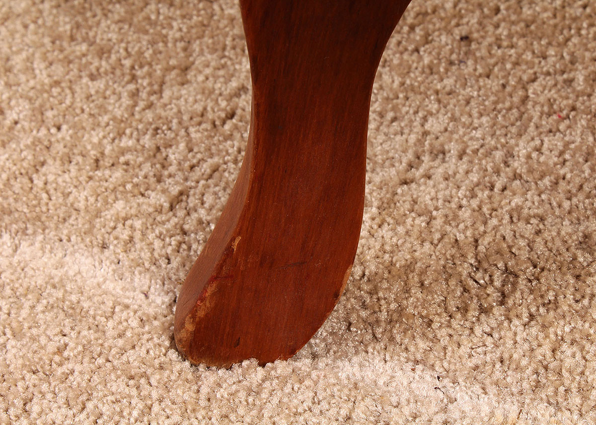 Two-Tiered Round Cherry Finish Side Table