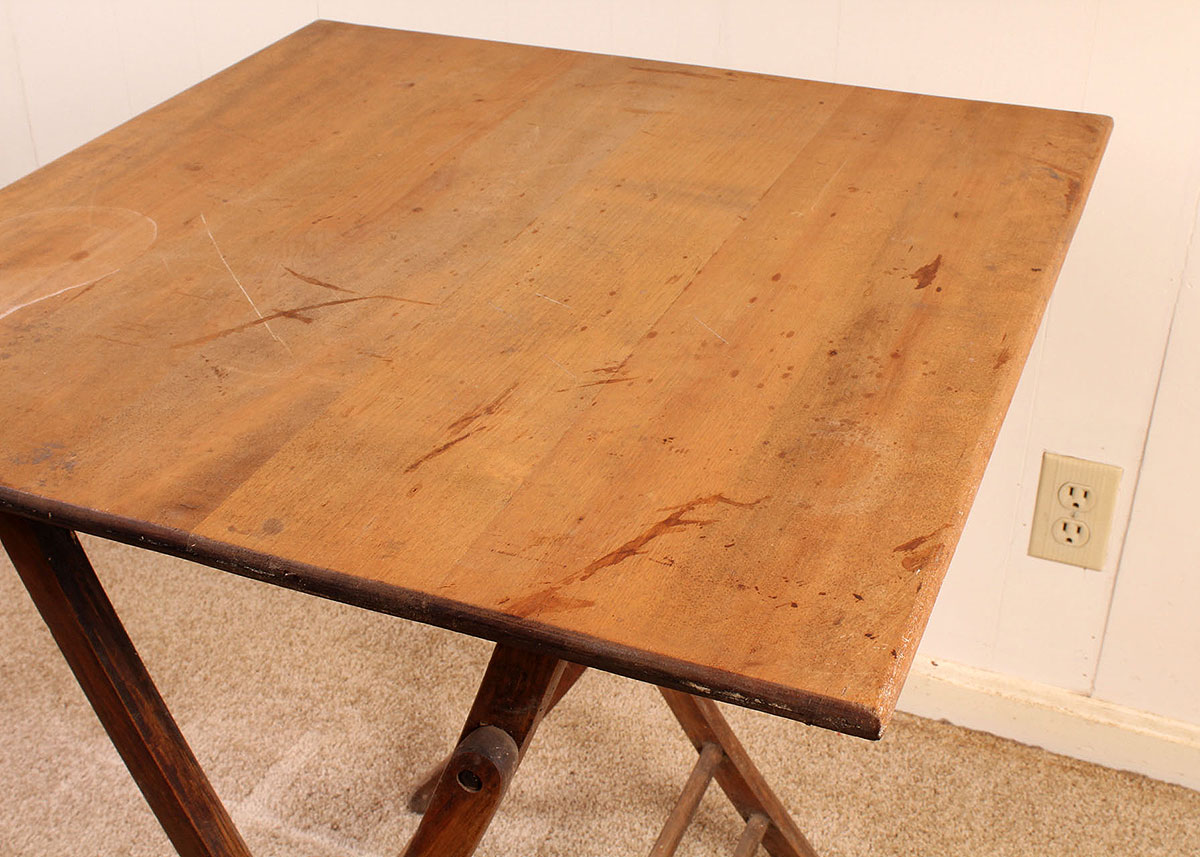Vintage Collapsible Wooden Table